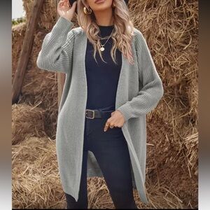 SHEIN Light Gray Women's Cardigan